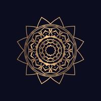 Decorative ornament in oriental Mandala art vector illustration