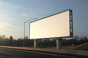 billboard blank for outdoor advertising poster photo