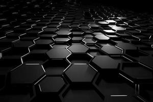 Abstract futuristic surface concept with hexagons. Trendy sci-fi technology background photo