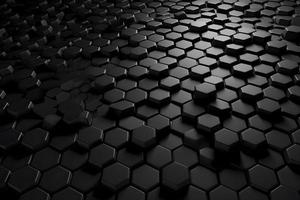 Abstract futuristic surface concept with hexagons. Trendy sci-fi technology background photo