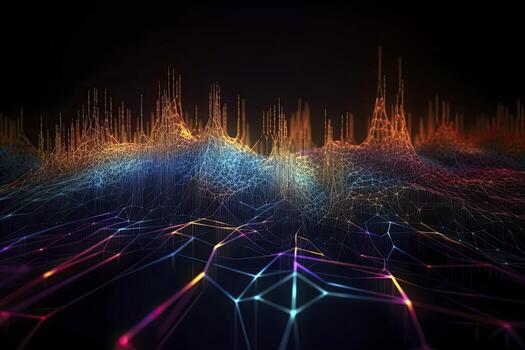 resumen tecnología grande datos antecedentes concepto. artificial inteligencia tecnología grande datos y la seguridad cibernética. transferir y almacenamiento de datos conjuntos, cadena de bloques, servidor. vistoso antecedentes foto