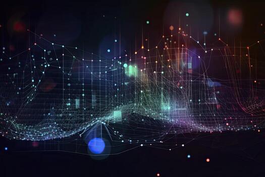 resumen tecnología grande datos antecedentes concepto. artificial inteligencia tecnología grande datos y la seguridad cibernética. transferir y almacenamiento de datos conjuntos, cadena de bloques, servidor. vistoso antecedentes foto