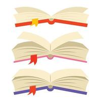 conjunto de varios vistoso libros vector