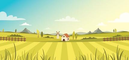 Blank Green Nature Landscape Scene vector