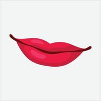 Free vector female red lips