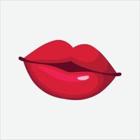 Free vector female red lips