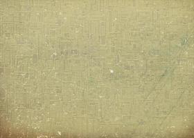 Vintage background of old wallpaper with a geometric pattern of scuffs and scratches. photo
