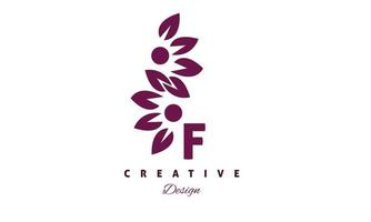 F alfabeto diseño vector con agua color cepillo icono creativo moderno de moda logo en blanco antecedentes