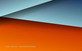 Abstract overlap layer papercut colorful background banner vector