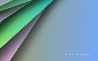 Abstract overlap layer papercut colorful background banner vector