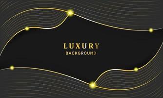 Luxury golden black background for social media design vector