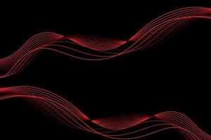 red and black wave abstract background, suitable for landing page and computer desktop background. 3d vector