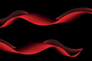 red and black wave abstract background, suitable for landing page and computer desktop background. 3d vector