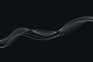 monochrome. white and black wave. abstract background, suitable for landing page and computer desktop background. 3d vector