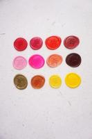 colorful thank you wax coin for vintage wedding invitation decoration photo