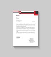 Modern And Simple Letterhead Template Design vector