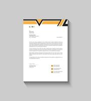 Modern and Simple Letterhead Design vector