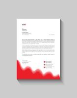 Modern And Simple Letterhead Template Design vector