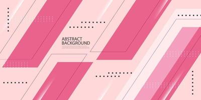 Feminime geometric abstract background with bright pink color on white background. shadow combination diagonal background. Eps10 vector