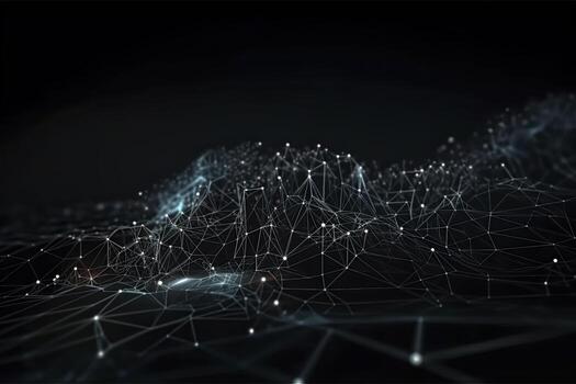 Abstract technology big data background concept. Artificial intelligence tech. Big data and cybersecurity. Transfer and storage of data sets, blockchain, server. Colorful background photo