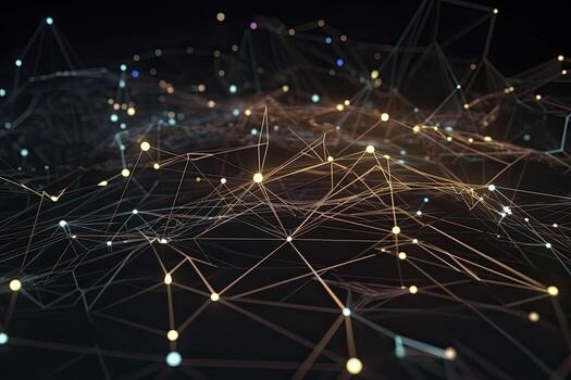 Abstract technology big data background concept. Artificial intelligence tech. Big data and cybersecurity. Transfer and storage of data sets, blockchain, server. Colorful background photo