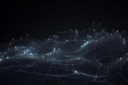 Abstract technology big data background concept. Artificial intelligence tech. Big data and cybersecurity. Transfer and storage of data sets, blockchain, server. Colorful background photo