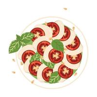 caprese ensalada desde Italia vector