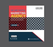 Digital Marketing Agency Social Media Post Template vector