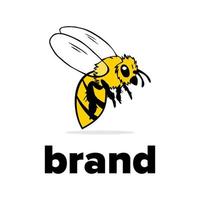 A clean bee, contemporary design using colors and minimal composition to quickly and clearly communicate Quality to your client. vector