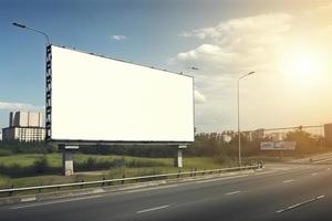 billboard blank for outdoor advertising poster photo