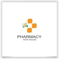 Pharmacy logo premium elegant template vector eps 10
