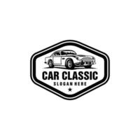 Classic vintage car vector design inspiration. Auto Classic vintage car vector design inspiration. Auto car logo design template. Classic vehicle symbol logotype.