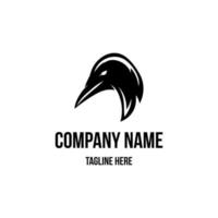 Murre logo design icon. Thick-billed Murre logo design inspiration. Murre animal logo design template. Animal symbol logotype. vector