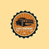 Muscle vintage car logo design. Awesome a muscle car logo. A muscle car logotype. vector