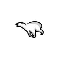 polar oso logo diseño icono. oso diseño inspiración. vector