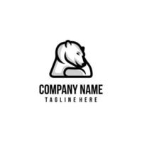 Polar Bear logo design icon. Bear design inspiration. vector