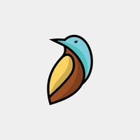 Kingfisher bird logo design. Awesome a kingfisher bird logo. A kingfisher bird logotype. vector