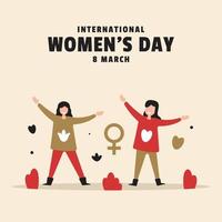 International Women's Day Design For International Moment vector