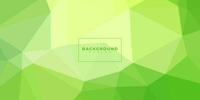 abstract green geometric colorful background with triangle shapes. vector illustration. template.