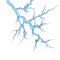 Blue Magic lightning and bright light effects. Discharge electric current.  Charge current. Natural phenomena. PNG. 23364245 PNG