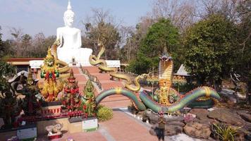 Aerial view of temple in thailand. photo