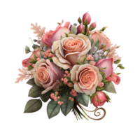 mooi natuurlijk rood roos bloemen boeket png