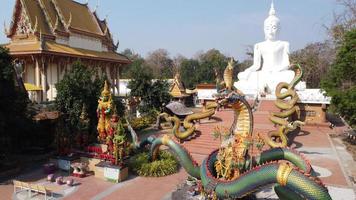 Aerial view of temple in thailand. photo