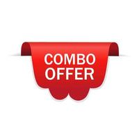 Combo offer banner design. Web elements. Special offer icon. Flat vector. vector