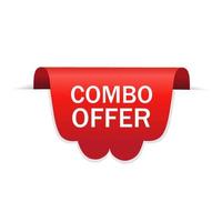 Combo offer banner design. Web elements. Special offer icon. Flat vector. vector