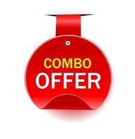 Combo offer banner design vector icon. Template for retail promotion. Designed for your, social media post, advertising.
