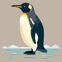 animal bird common blue penguin vector