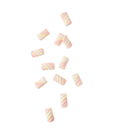 Falling marshmallow cutout, Png file