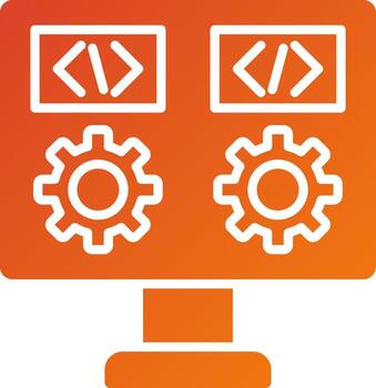 Dev Environment Icon Style vector