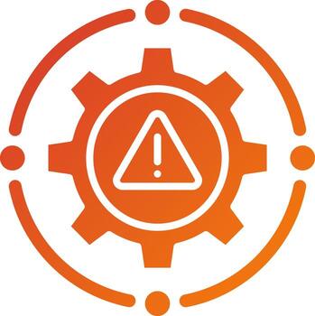 Machine Failure Icon Style vector